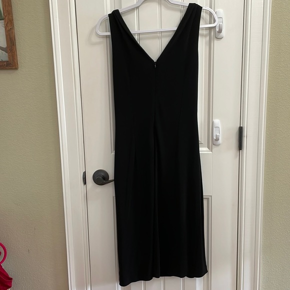 🎉Sutton Studio black twist front midi dress. 10 - Picture 3 of 6